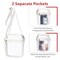 Clear Purses for Women Stadium - Clear Bag Stadium Approved Crossbody Bag Adjustable Shoulder Strap for Concerts Sports Festivals Events Game Day, White